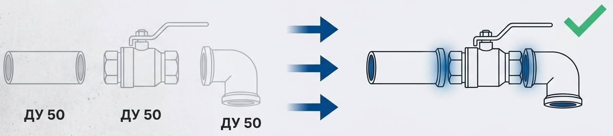 Подбор трубы и фитингов