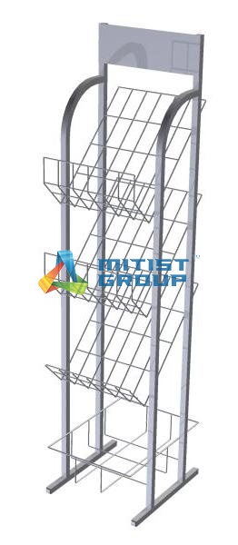 Стойка для газет и каталогов (3 полки А3+накопитель)